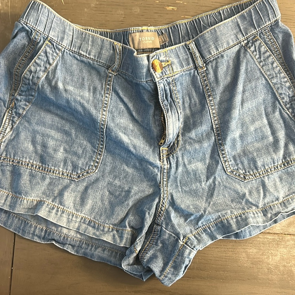 EUC torrid soft blue Jean short